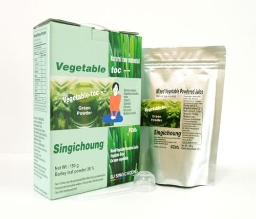 Singichoung dry juice _or tea _ Green vegetable juice_
